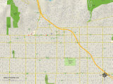 Political Map of Hollywood  CA