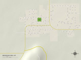 Political Map of Mountain View  WY