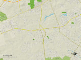 Political Map of Glasgow  DE