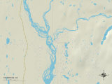 Political Map of Talkeetna  AK
