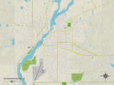 Political Map of Wisconsin Rapids  WI