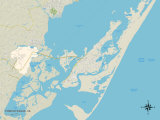 Political Map of Chincoteague  VA