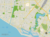 Political Map of Costa Mesa  CA