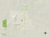 Political Map of Lusk  WY