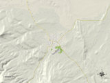 Political Map of Lander  WY
