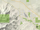 Political Map of Palm Springs  CA