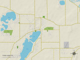 Political Map of Twin Lakes  WI