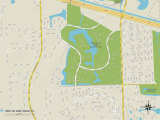 Political Map of Pine Island Ridge  FL