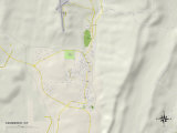 Political Map of Kemmerer  WY