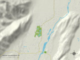 Political Map of Moose Wilson Road  WY