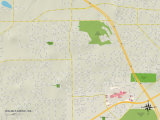 Political Map of Walnut Grove  WA