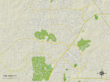 Political Map of Pine Ridge  FL