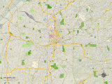 Political Map of Atlanta  GA