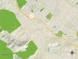 Political Map of Woodside  CA