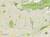 Political Map of Yorba Linda  CA