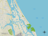 Political Map of Ponce Inlet  FL