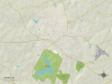 Political Map of Winder  GA