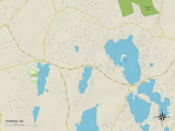 Political Map of Hanson  MA