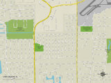 Political Map of Pine Manor  FL