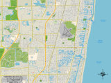 Political Map of Pompano Beach  FL