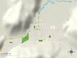 Political Map of Jackson  WY