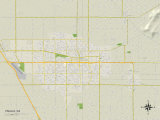 Political Map of Visalia  CA