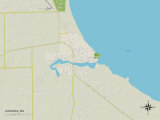 Political Map of Warroad  MN