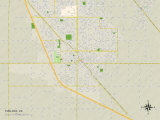 Political Map of Turlock  CA