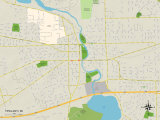 Political Map of Ypsilanti  MI