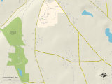 Political Map of South Hill  NY