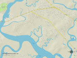 Political Map of Whitemarsh Island  GA