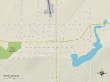 Political Map of White Cloud  MI