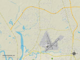 Political Map of Wrightsboro  NC