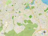 Political Map of Milton  MA