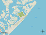 Political Map of Brigantine  NJ