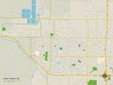 Political Map of West Fargo  ND