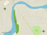 Political Map of South Glens Falls  NY