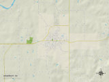 Political Map of Drumright  OK