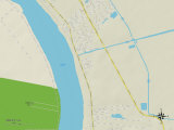 Political Map of Violet  LA