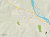 Political Map of Mandan  ND