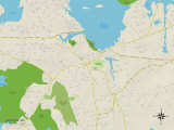 Political Map of Hingham  MA