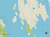 Political Map of Winter Harbor  ME
