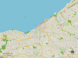 Political Map of Cleveland  OH