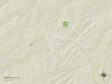 Political Map of Yanceyville  NC