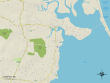 Political Map of Duxbury  MA