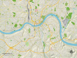Political Map of Covington  KY