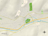 Political Map of Oneonta  NY