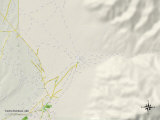 Political Map of Taos Pueblo  NM