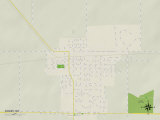 Political Map of Rugby  ND