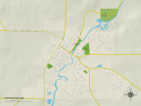 Political Map of Watertown  MN